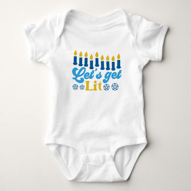 Let's Get Lit! Baby Bodysuit (Front)