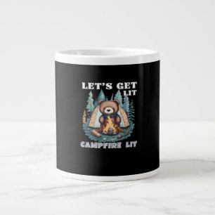 Let's Get Lit. Campfire Lit Classic Giant Coffee Mug