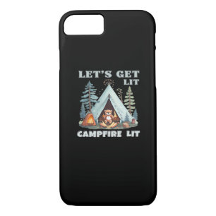 Let's Get Lit. Campfire Lit. Vibe Camping Classic iPhone 8/7 Case