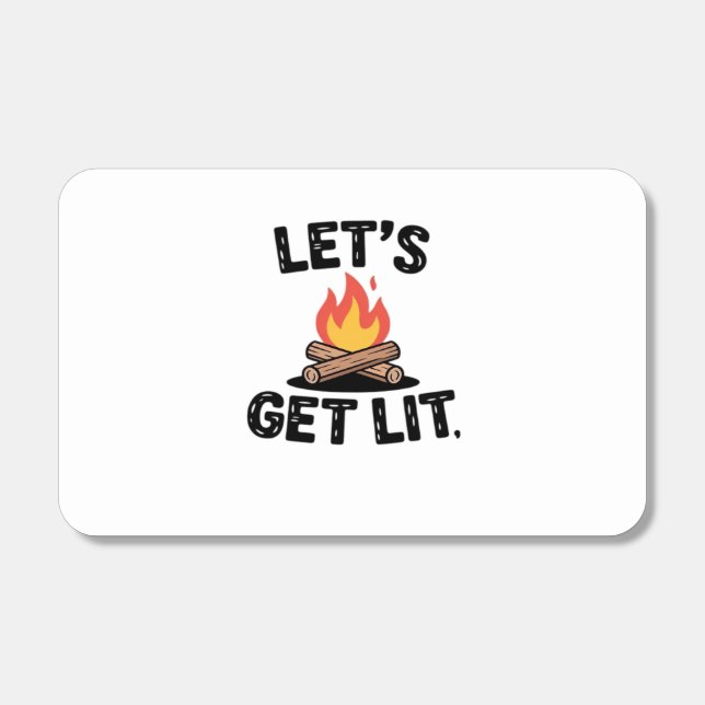 Let's Get Lit - Campfire Vibes - Camping Adventure Matchboxes (Front)