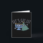 Let's Get Lit Chrismukkah Hanukkah Christmas Match Card<br><div class="desc">Let's Get Lit Chrismukkah Hanukkah Christmas Matching Family</div>