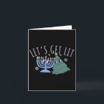 Let's Get Lit Chrismukkah Hanukkah Christmas Match Card<br><div class="desc">Let's Get Lit Chrismukkah Hanukkah Christmas Matching Family</div>