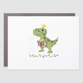 Let's Get Lit Christmas Classic Car Magnet