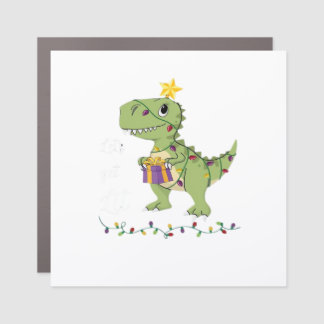 Let's Get Lit Christmas Classic Car Magnet