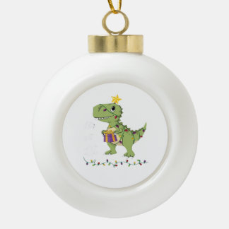 Let's Get Lit Christmas Classic Ceramic Ball Christmas Ornament