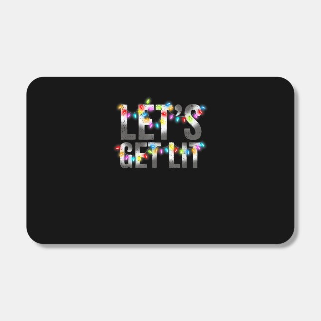 Let's Get Lit, Christmas Drinking, Christmas Light Matchboxes (Front)