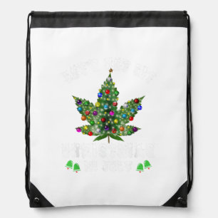 Let's Get Lit Christmas In July Christmas Tree Drawstring Bag