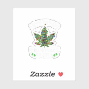 Let's Get Lit Christmas In July Christmas Tree Sticker