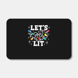 Let's Get Lit Christmas Lights Funny Retro Matchboxes