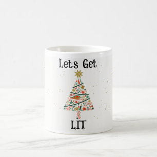 Lets Get Lit Christmas Mug