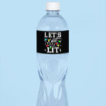 Let's Get Lit Christmas Party Funny - Xmas Light Water Bottle Label<br><div class="desc">Get into the festive spirit with our 'Let's Get Lit Christmas Party Funny - Xmas Light' design! Perfect for adding some humor to your holiday celebrations, this playful design features vibrant Christmas lights and a witty phrase that will light up any gathering. Whether you're hosting a Christmas party, attending an...</div>