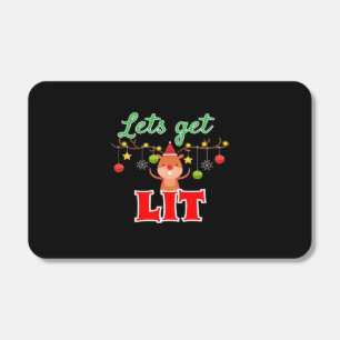 Let's Get Lit Christmas Reindeer Funny Matchboxes