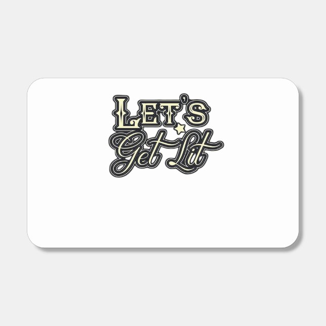 Let's Get Lit Classic Creative Casual Matchboxes (Front)