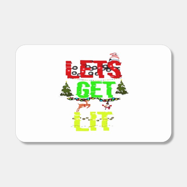 Let's Get Lit Classic Funny Retro Matchboxes (Front)