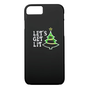 Let's Get Lit Design Adult Funny Christmas Essenti iPhone 8/7 Case
