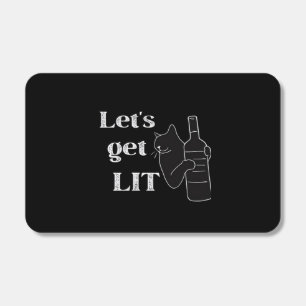 Let's Get Lit. Drinking Cat Classic Matchboxes