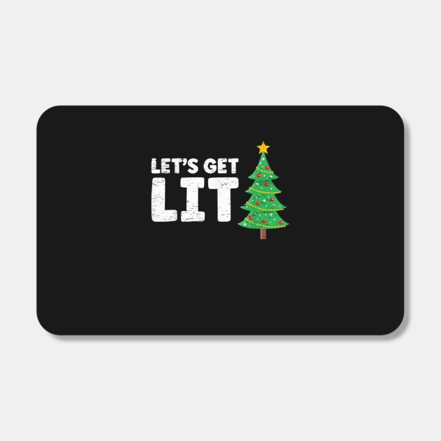 Let's Get Lit Drinking Christmas Matchboxes (Front)