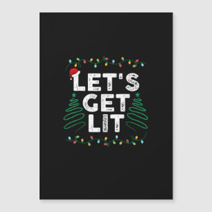 Let's Get Lit Drinking Funny Christmas Gift