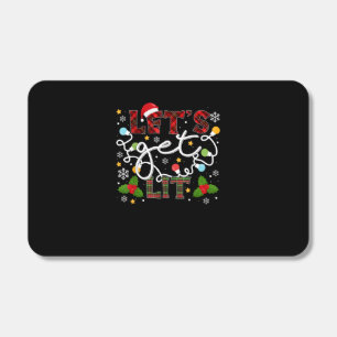 Let's Get Lit Drinking Santa Christmas Lights Matchboxes