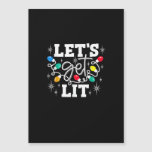 Let&#39;s Get Lit Drinking Santa Hat Christmas Lights 