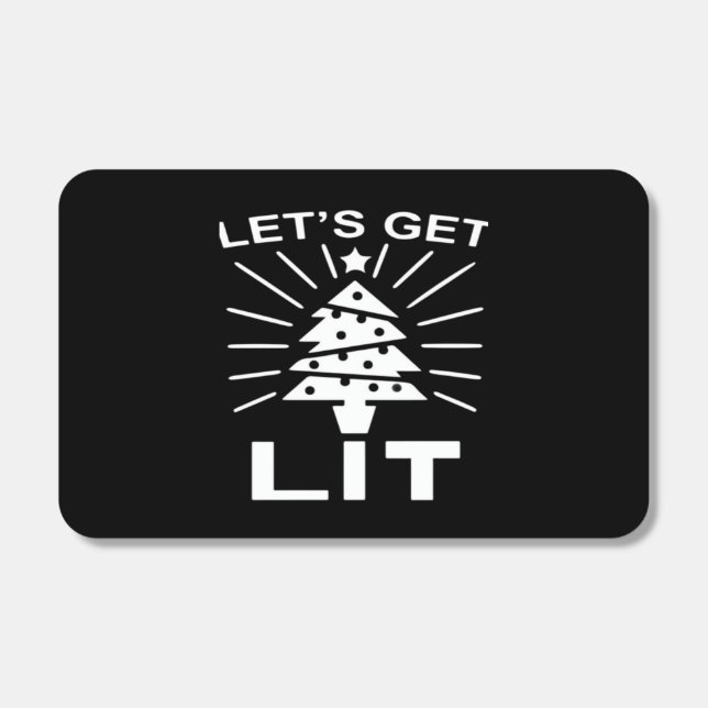 Let's Get Lit Essential Funny Classic Matchboxes (Front)