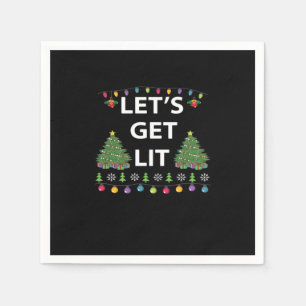 Let's Get Lit Essential Funny Quote Napkins