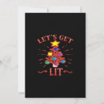 Let&#39;s Get Lit Essential Vintage Cool Holiday Card