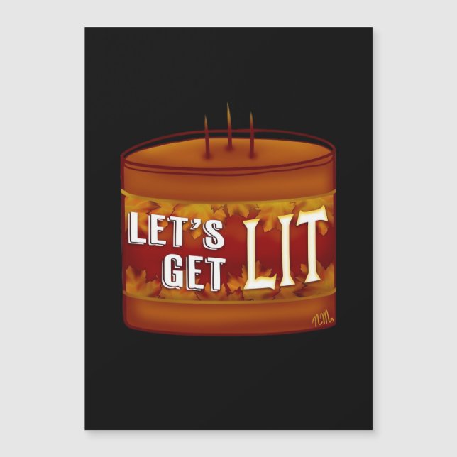 Let's Get Lit Fall Candle Classic (Front)