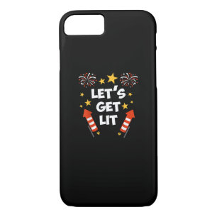 Let's Get Lit Fireworks English Teachers Get Lit iPhone 8/7 Case
