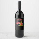 Let&#39;s Get Lit, Fun Idiom, Christmas Lights, Christ Wine Label