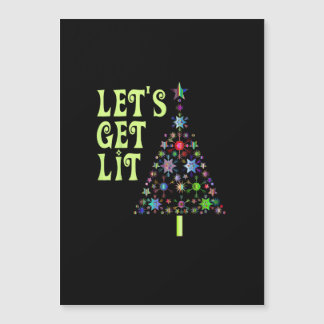 Let's Get Lit Funny Christmas