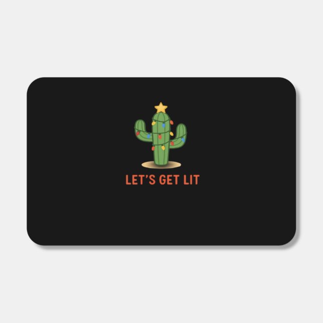 Let's Get Lit Funny Christmas Classic Matchboxes (Front)