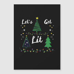 Let's Get Lit Funny Christmas Drinking Essential