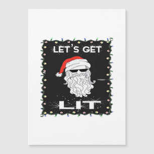 Let's Get Lit Funny Christmas Drinking Essential