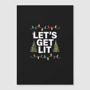 Let's Get Lit Funny Christmas Drinking Lights