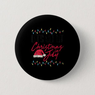 Let's Get Lit Funny Christmas In July Graphic Tank Button
