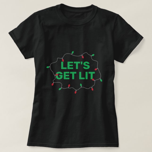 Christmas Lights Shirts For Women: Lets Get Lit Lebanon