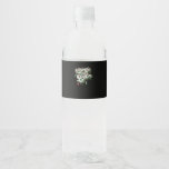 Let&#39;s Get Lit - Funny Drinking Christmas Light Gra Water Bottle Label