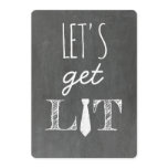 Let's Get Lit Funny Groomsman Invitation Let's Get Lit Funny Groomsman Invitation