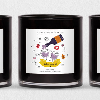 Let's Get Lit Funny Thanksgiving Candle Label