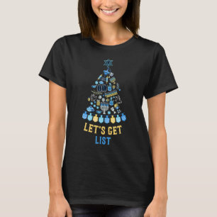 Let's Get Lit Hanukkah Christmas Merry Chrismukkah T-Shirt