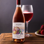 Let's Get Lit Hanukkah Funny Gift Wine Label<br><div class="desc">This design was created though digital art. It may be personalized in the area provided or customizing by choosing the click to customize further option and changing the name, initials or words. You may also change the text color and style or delete the text for an image only design. Contact...</div>