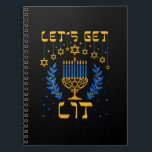 Let's Get Lit Hanukkah Shirt Jew Menorah Jewish Ch Notebook<br><div class="desc">This is a great gift for your family,  friends during Hanukkah holiday. They will be happy to receive this gift from you during Hanukkah holiday.</div>