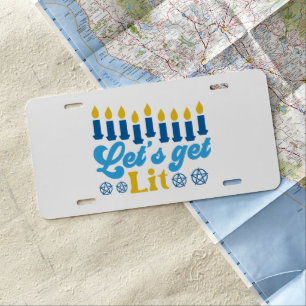 Let's Get Lit! License Plate