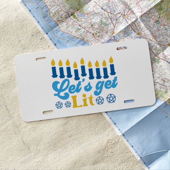 Let's Get Lit! License Plate (In Situ)
