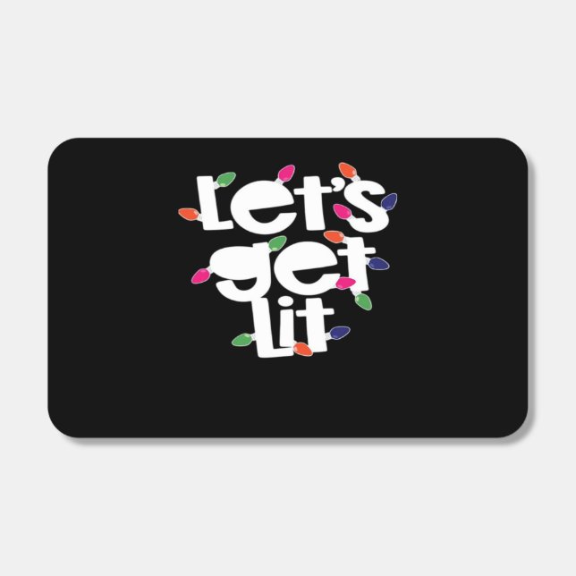 Let's Get Lit Light Bulbs Classic Matchboxes (Front)