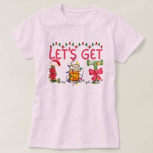 Lets Get Lit Shirt Adult Funny Christmas