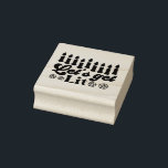 Let's Get Lit! Stamp<br><div class="desc">This cheeky Hanukkah pattern is an eye-catcher! It's a fun and funky way to dress up decor,  gifts,  apparel,  and household items for the occasion. Check out my store for more pattern items and gift ideas,  or combine items to create an interesting gift package!</div>