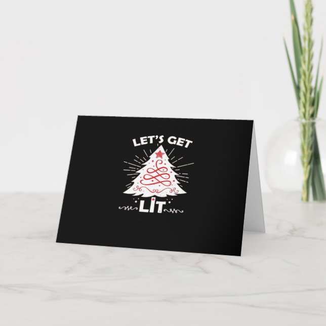 Let's Get Lit - White Essential Card (Front)