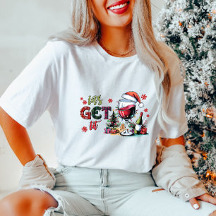 Let's Get Lit" Women's Christmas T-Shirt